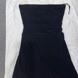 Black halter casual dress